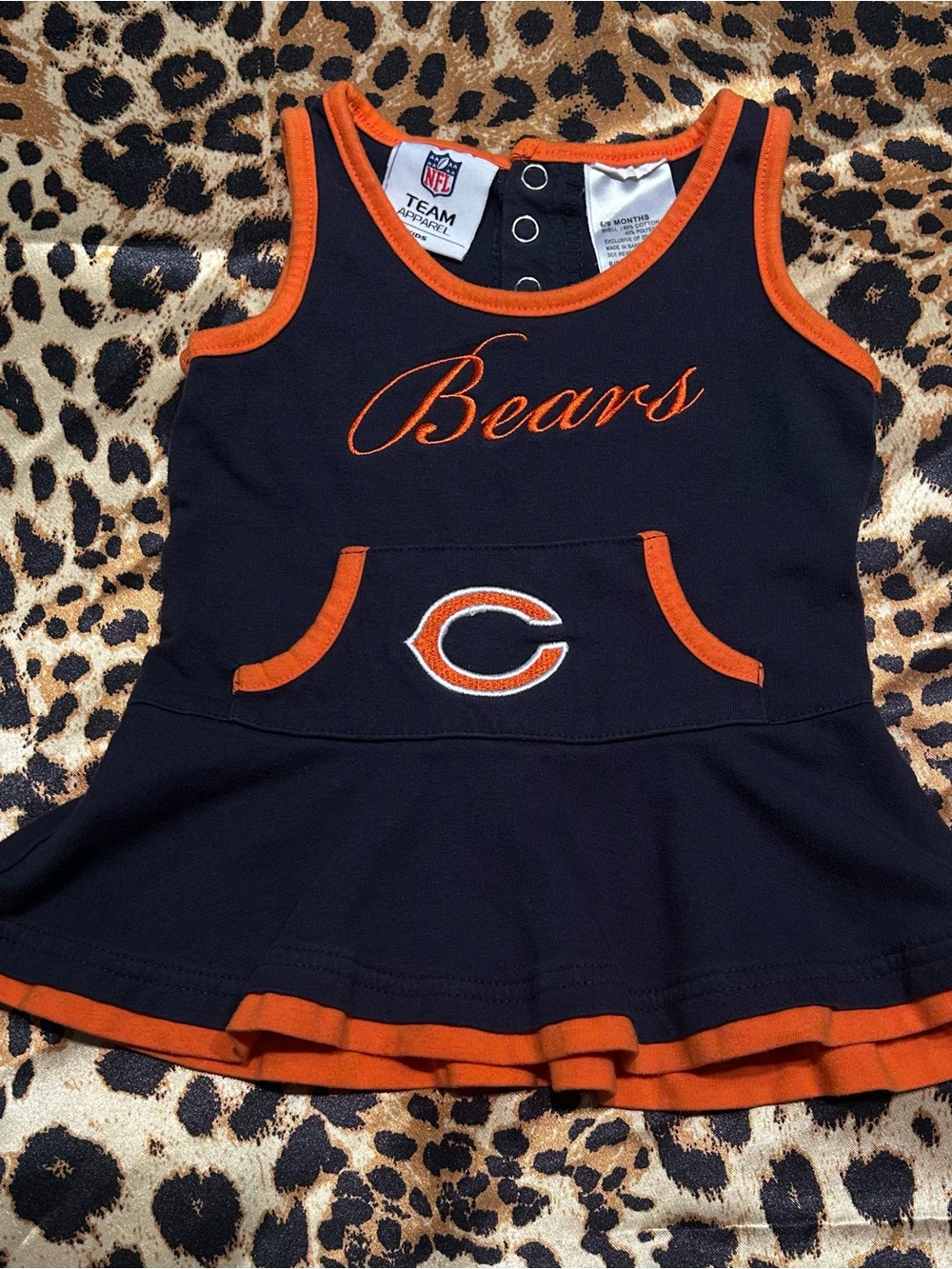 ❌SOLD❌NFL Team Apparel Chicago Bears Infant Baby Girls Dress